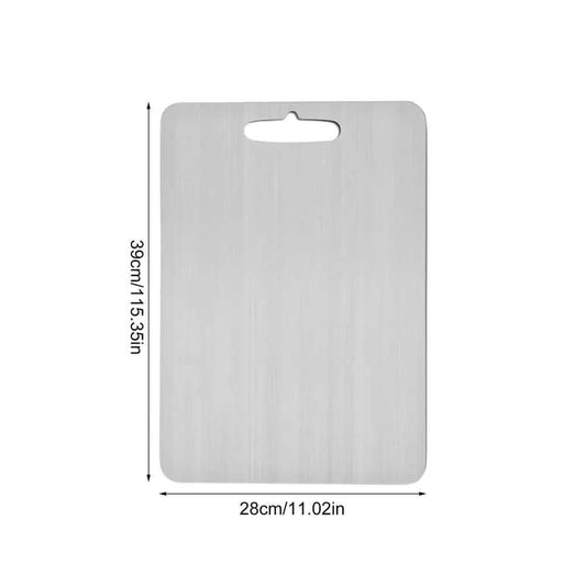 Titanium Cutting Boards for Kitchen, Stainless Steel Cutting Board, 304 Stainless Steel Double-Sided Food Grade Cutting Board