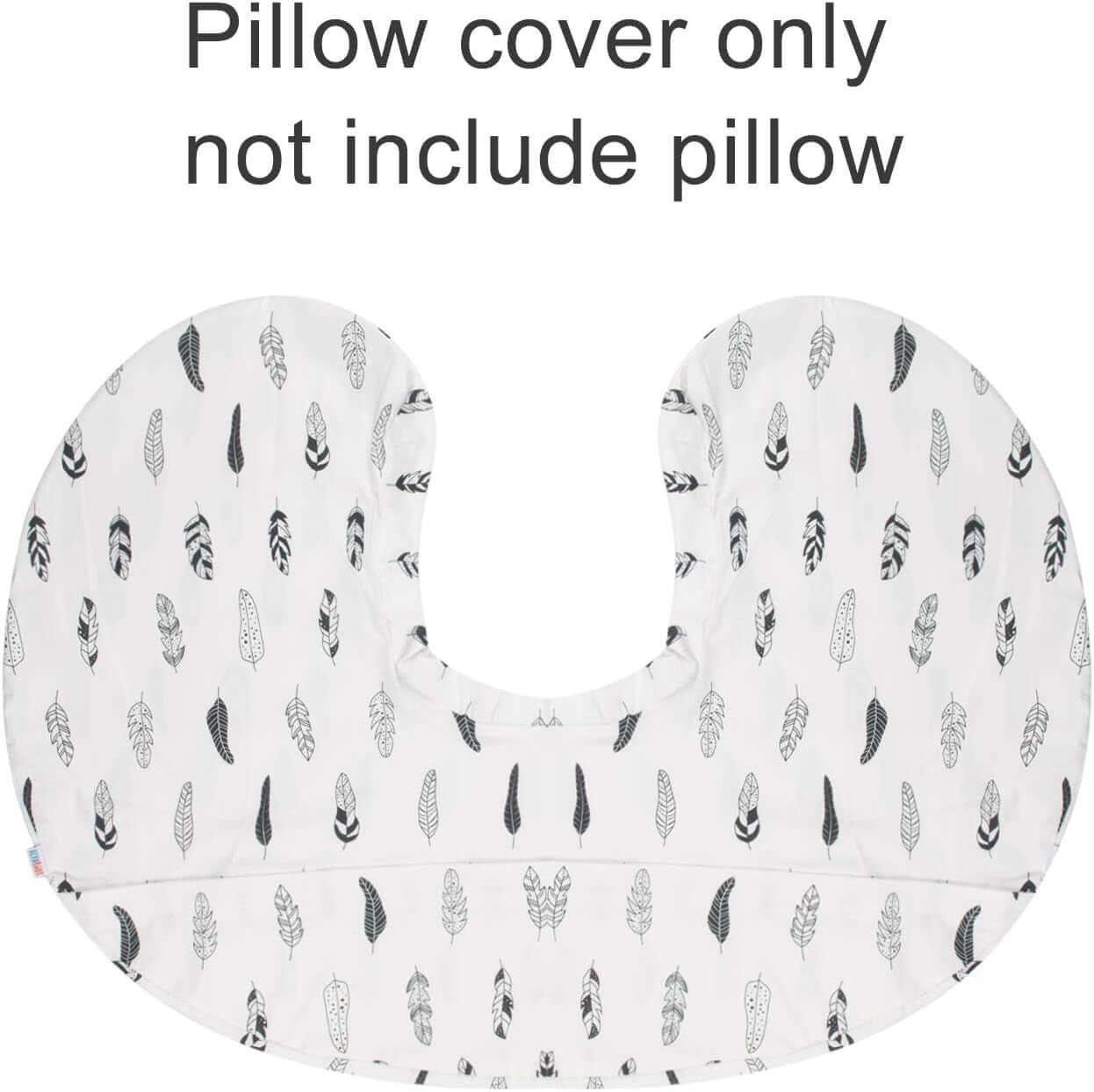 Nursing Pillow Cover Slipcover,100% Organic Cotton,Soft and Comfortable,Feathers Design,Maternity Breastfeeding Newborn Infant Feeding Cushion Cover, ZT01