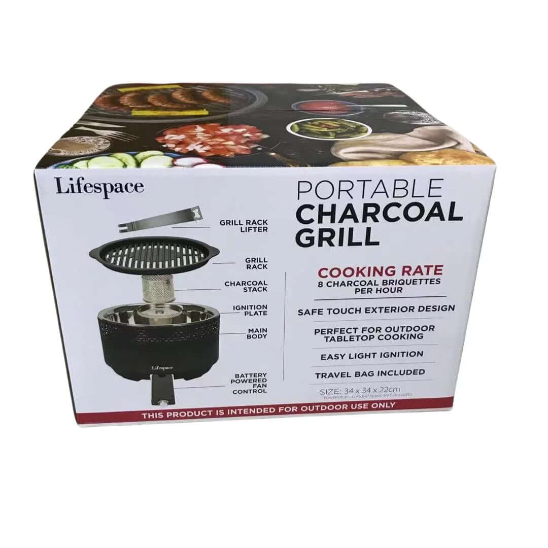 Portable Lightweight Charcoal Grill with FREE Carry Bag