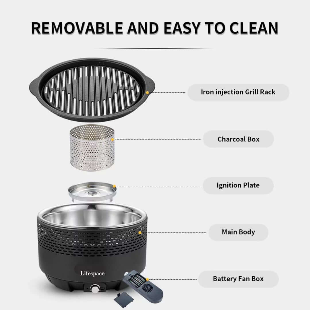 Portable Lightweight Charcoal Grill with FREE Carry Bag