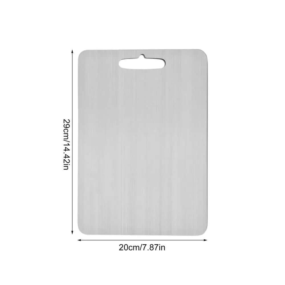 Titanium Cutting Boards for Kitchen, Stainless Steel Cutting Board, 304 Stainless Steel Double-Sided Food Grade Cutting Board