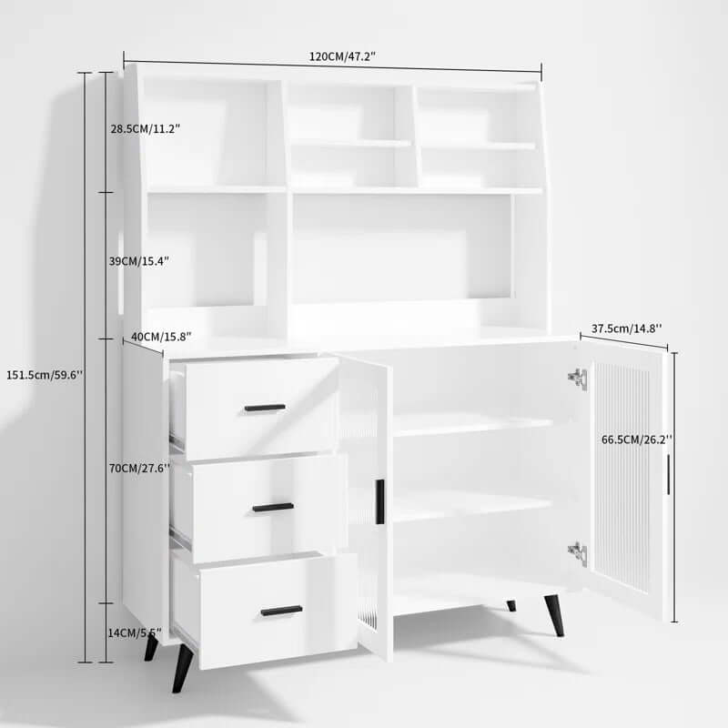 Jennylee 59.6'' Kitchen Pantry