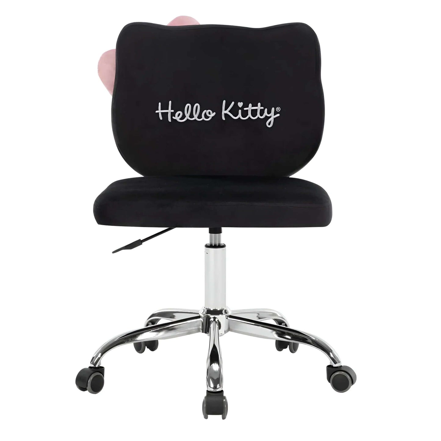 Impressions Vanity Hello Kitty Kawaii Swivel Vanity Chair with Adjustable Height, Adult (Black)