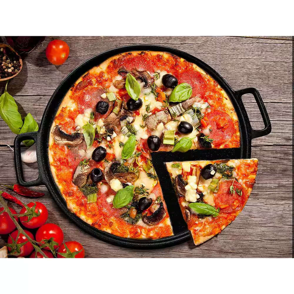 14 In. Cast Iron Pizza Pan